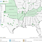 Least Duckweed Locations in Southeast US