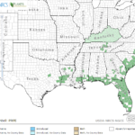 Combleaf Mermaidweed Locations in Southeast US