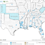 Egeria Location in Southeast US