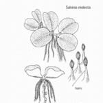 Giant salvinia drawing