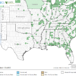Three-Way Sedge Locations in Southeast US