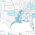 Ricefield Locations in Southeast US